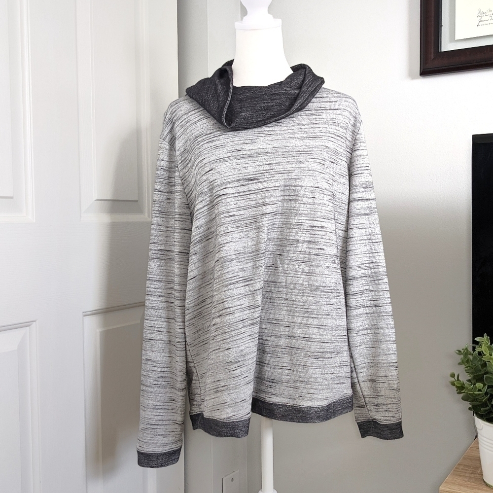 𝅺CHICOS Weekends Cowl Neck Sweatshirt